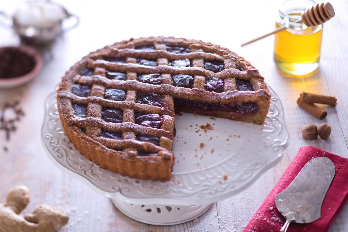 Tarte épicée à la confiture de fraises
