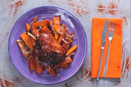 Jarret de porc à la sauce barbecue