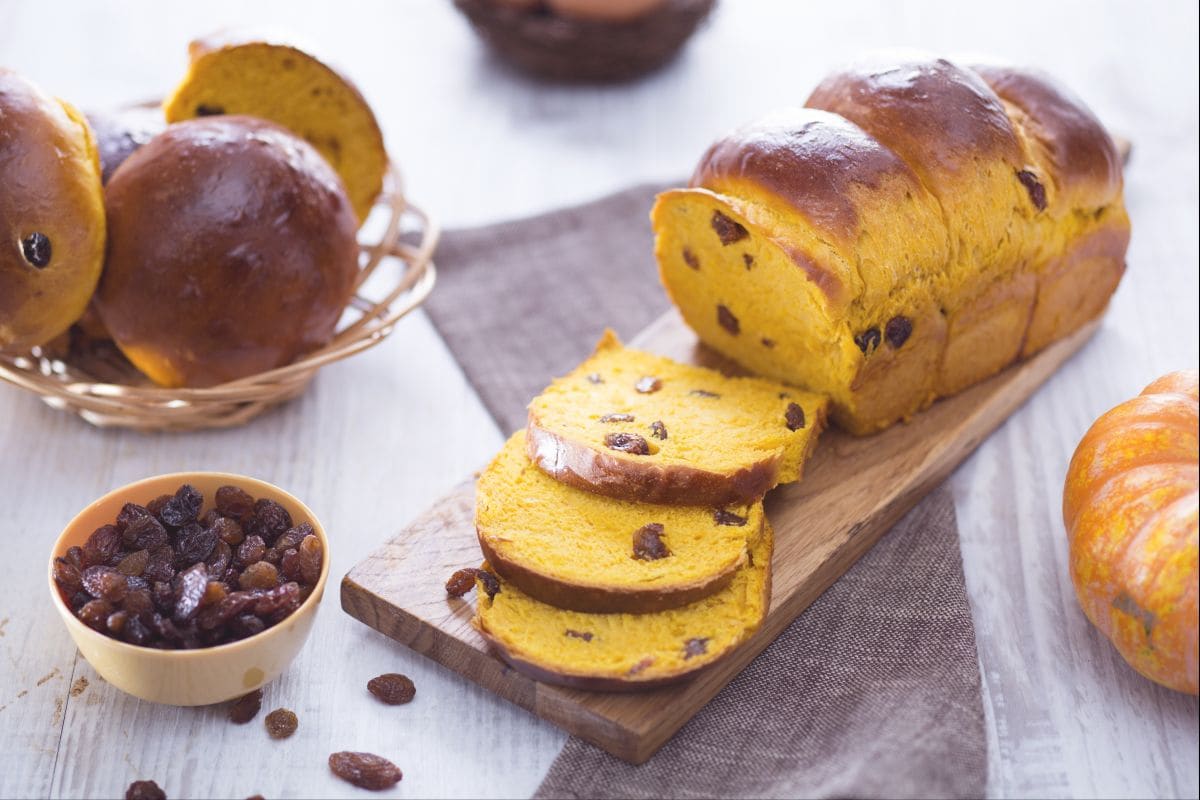 Pain brioché à la citrouille