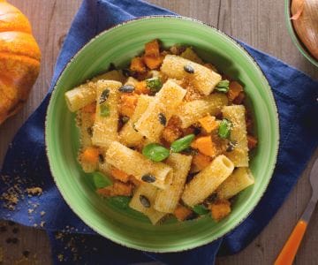 Pâtes à la courge et chapelure