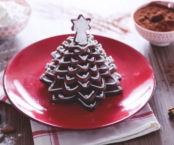 Sapin de biscuits au cacao