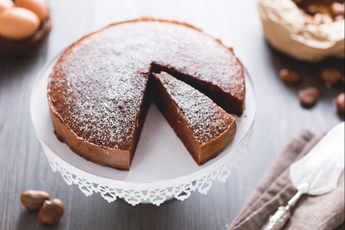 Gâteau aux châtaignes et chocolat