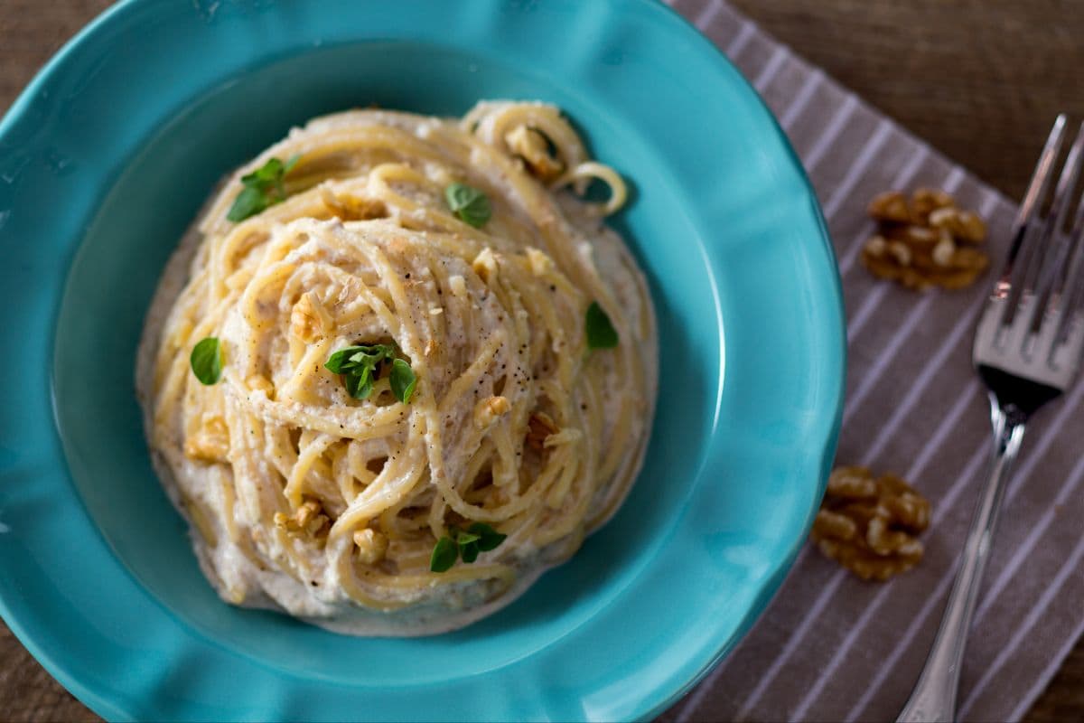 Spaghetti aux noix