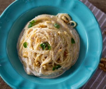 Spaghetti aux noix