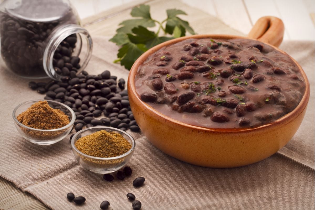 Crème de haricots (frijoles refritos)