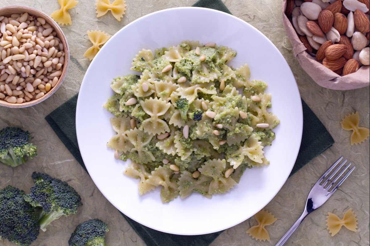Pâtes au pesto de brocoli