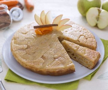 Gâteau aux pommes et carottes