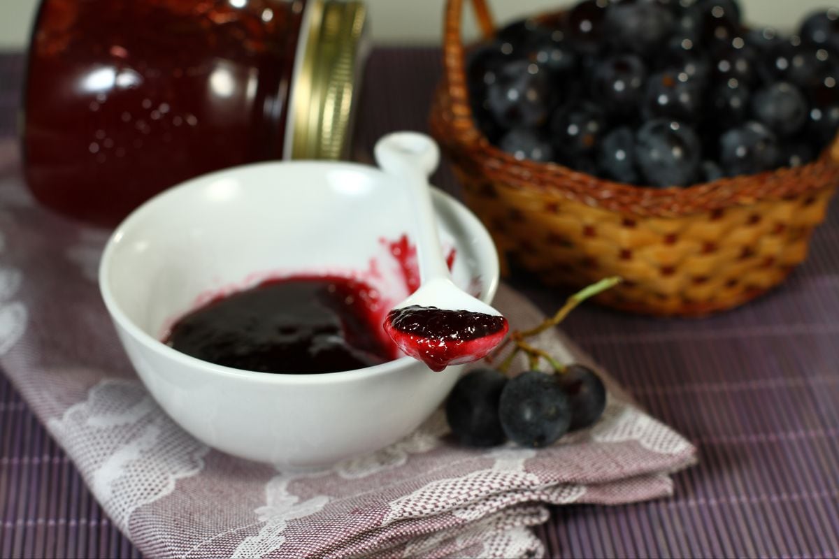 Confiture de raisin Isabella et cannelle