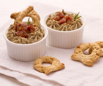 Torcelli avec crème de lentilles et joue de porc