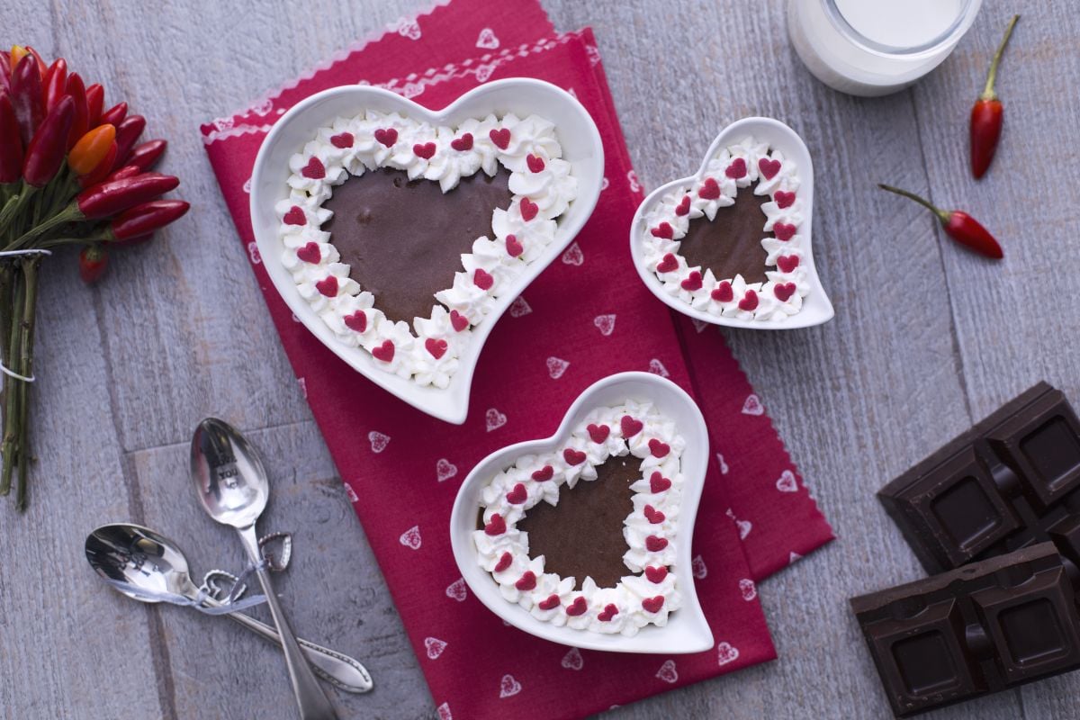 Mousse au chocolat et piment
