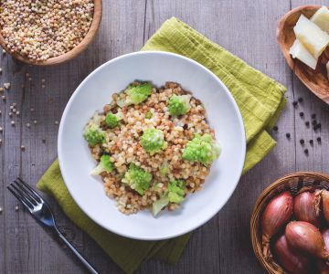Fregola avec brocoli romanesco