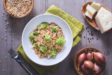Fregola avec brocoli romanesco