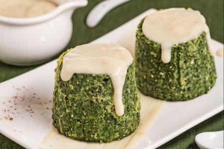 Flans aux épinards