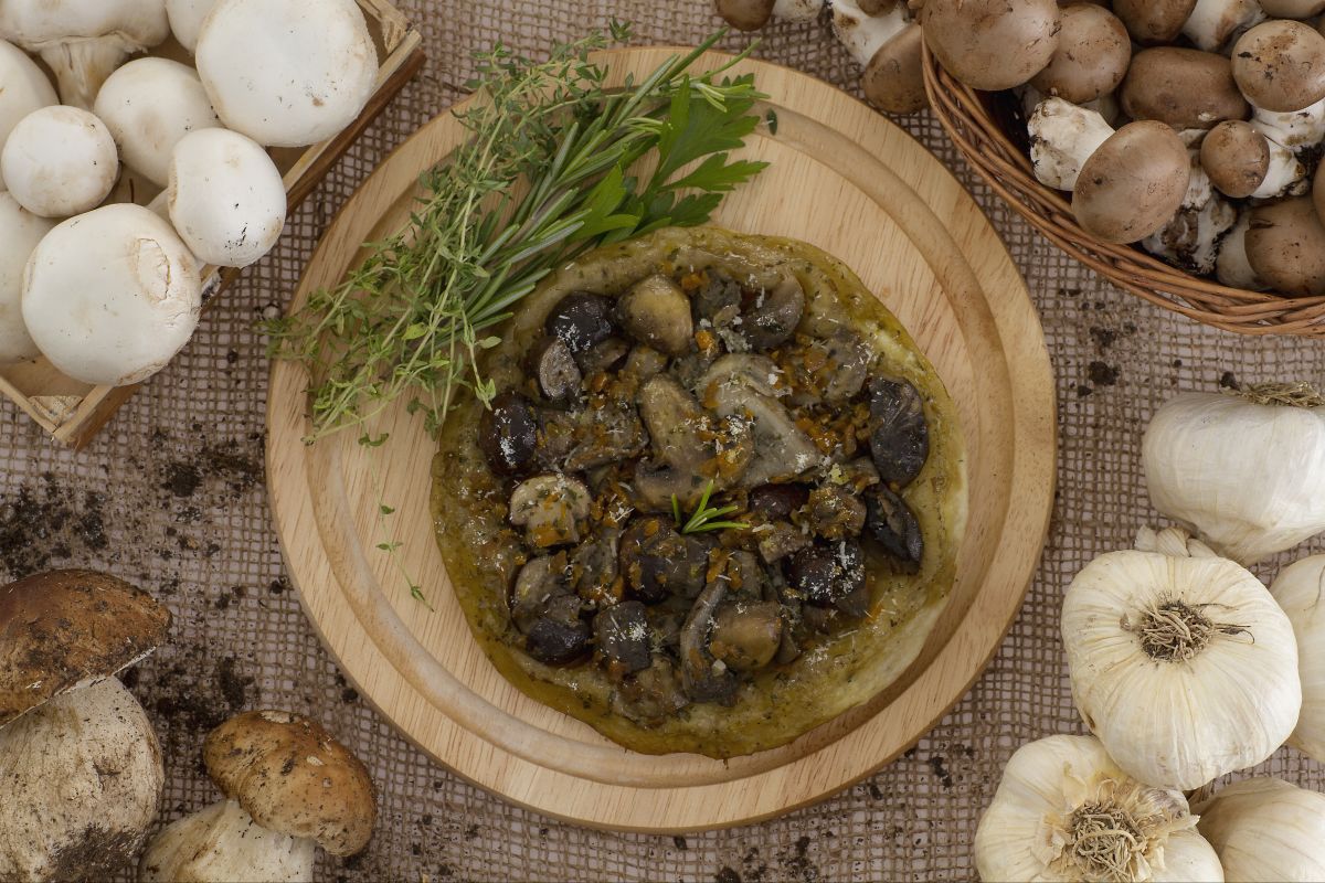 Mini tatin aux champignons