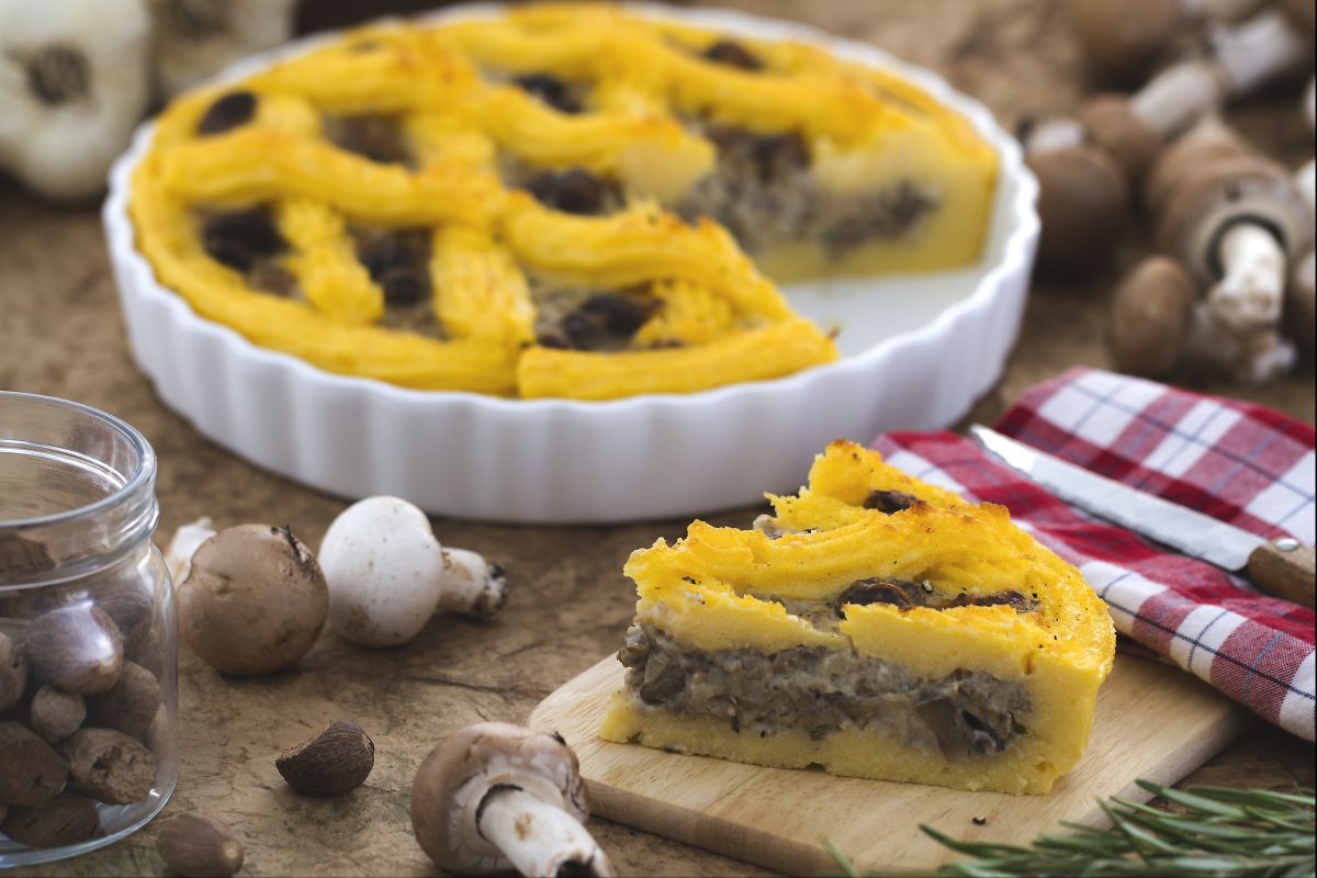 Tarte salée de polenta