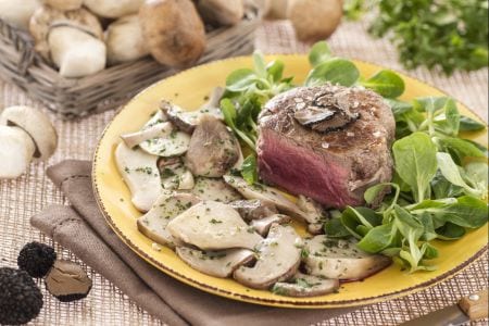 Filet avec cèpes et truffe