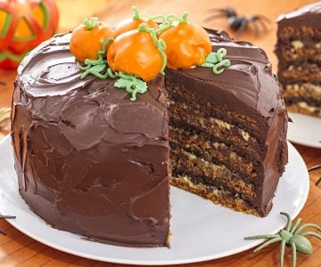 Gâteau en couches d'Halloween