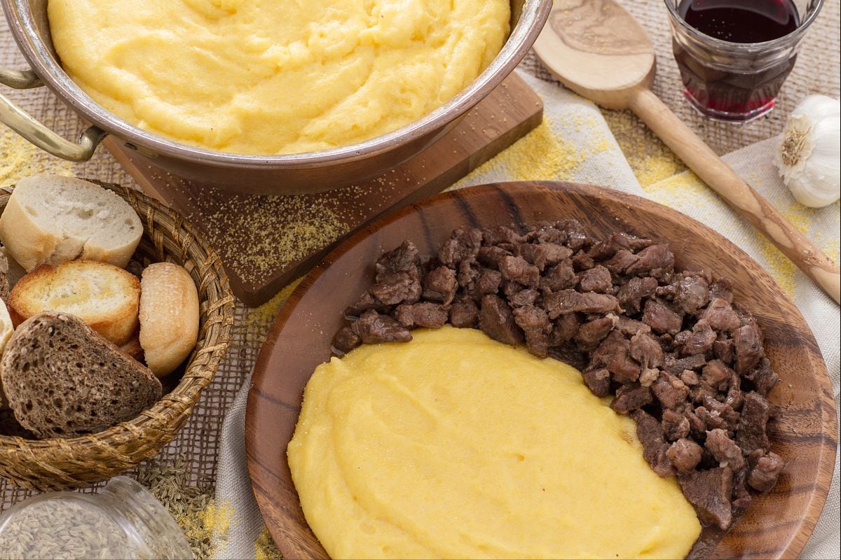 Polenta et bruscitt