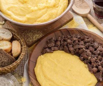 Polenta et bruscitt