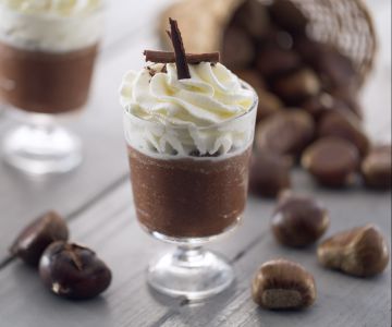 Verrines de marrons à la cuillère