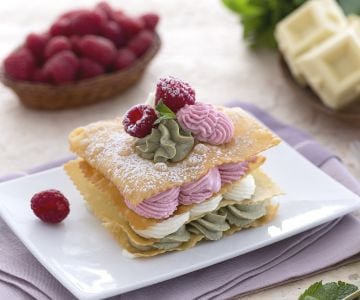 Mini millefeuilles de chiacchiere