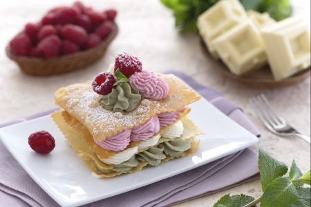 Mini millefeuilles de chiacchiere