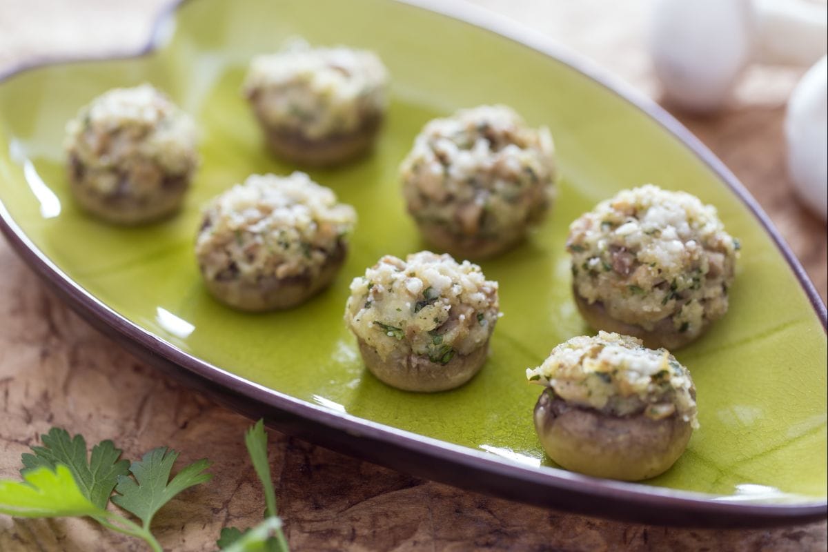 Têtes de champignons farcies