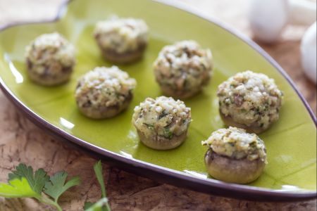 Têtes de champignons farcies