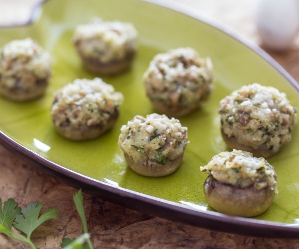 Têtes de champignons farcies