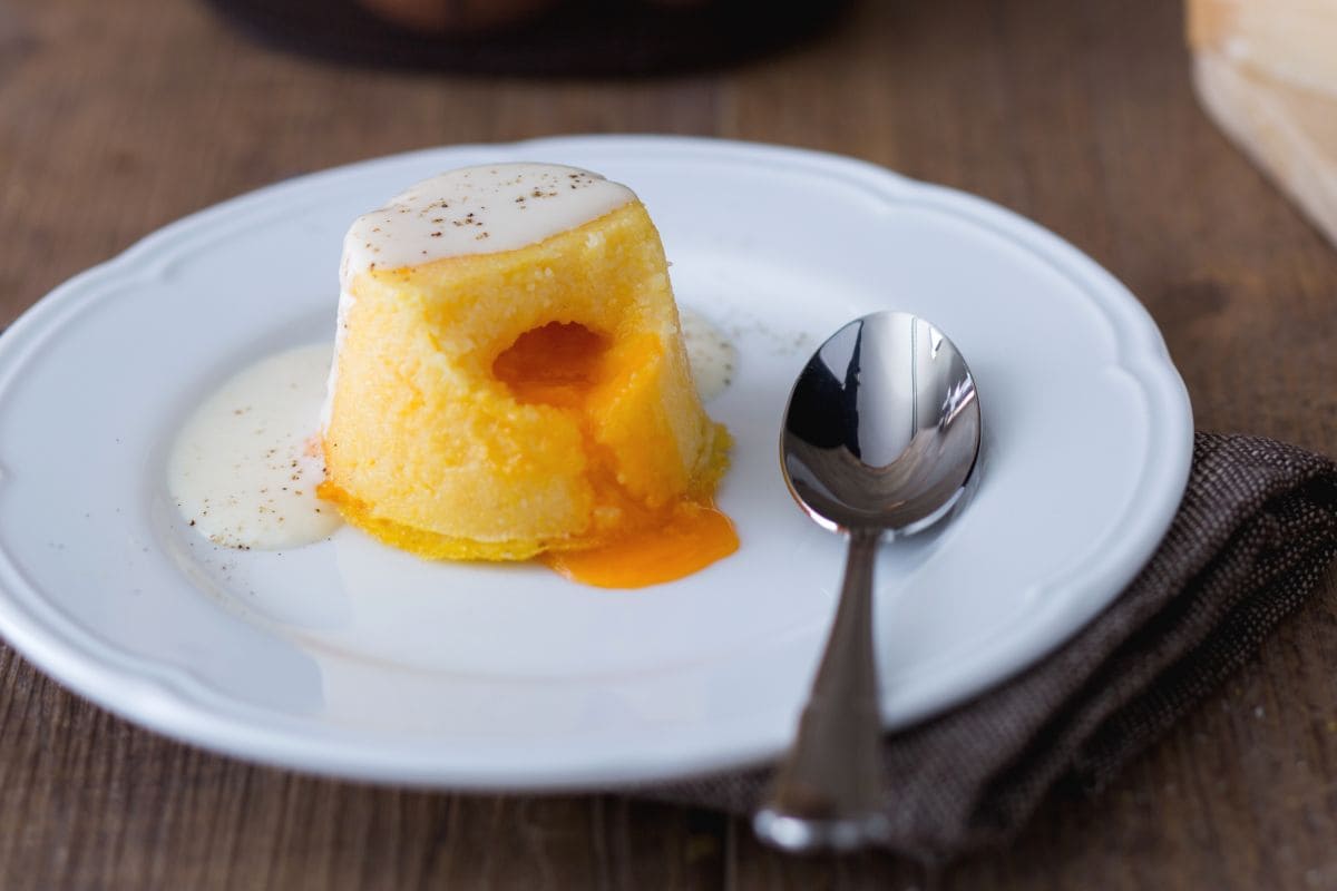 Tartelette de polenta au cœur fondant