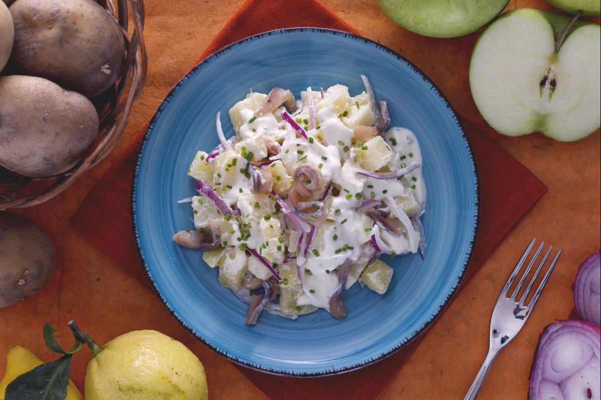 Salade de hareng fumé
