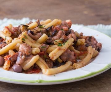 Casarecce poulpes et aubergines