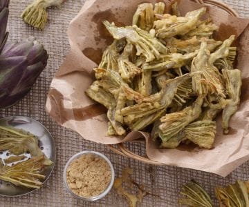 Artichauts frits à la moutarde