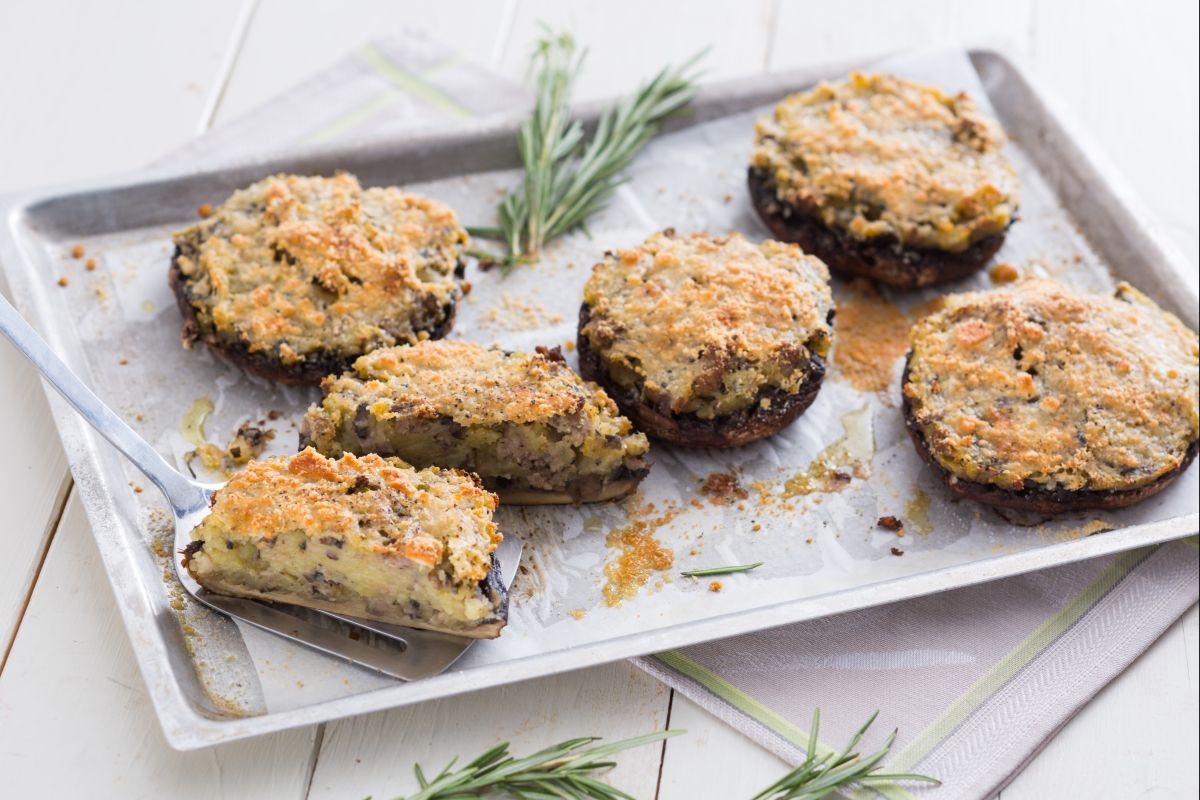 Champignons portobello farcis