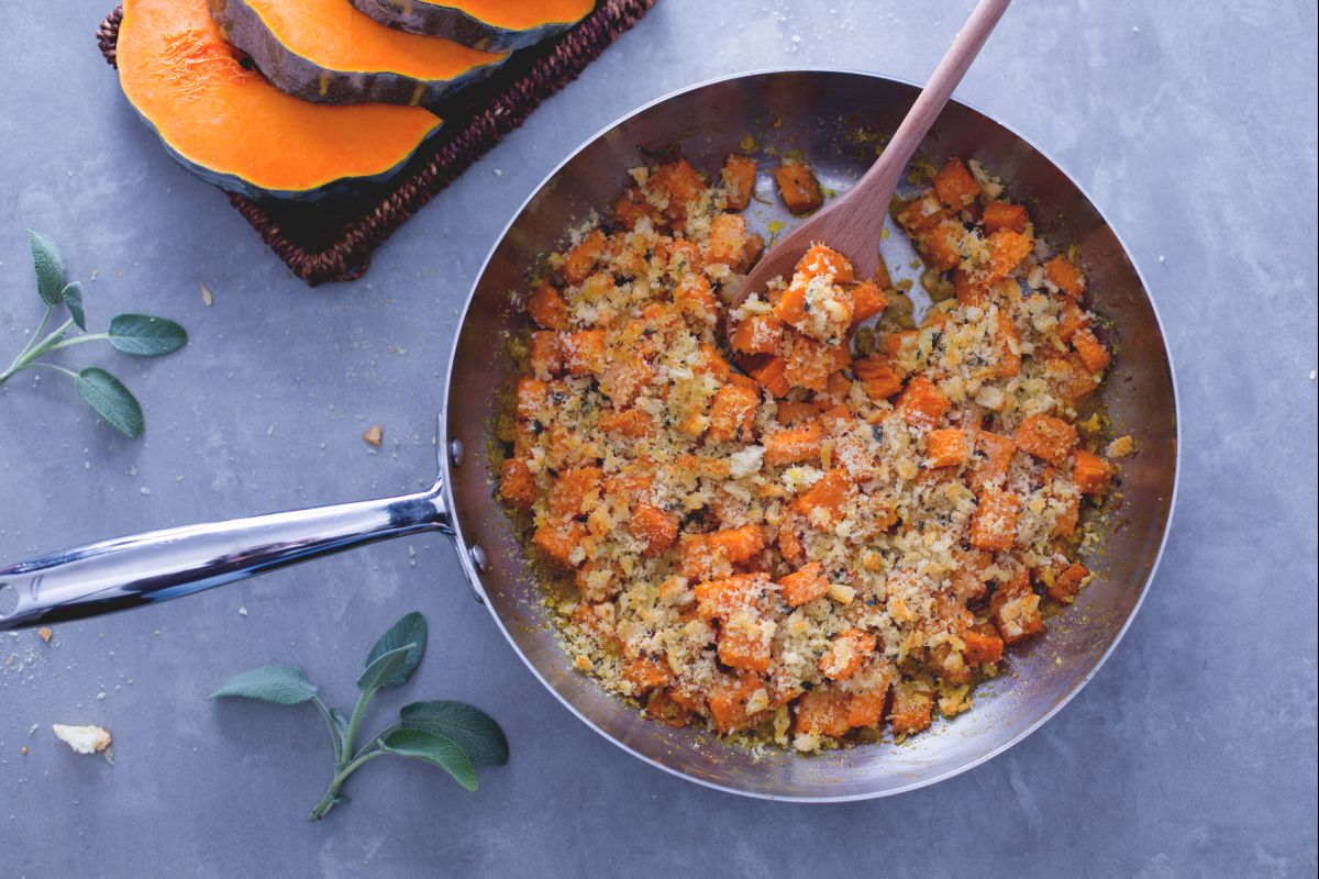 Courge gratinée