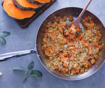 Courge gratinée
