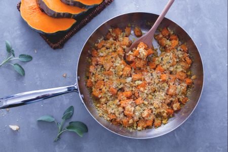 Courge gratinée