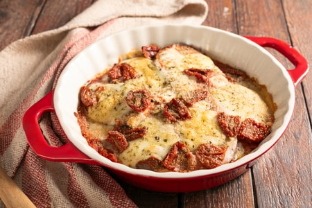 Aubergines à la pizzaiola