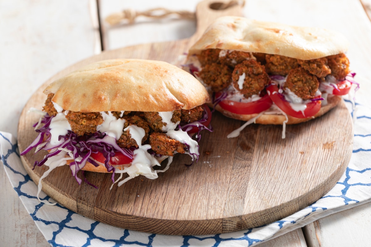Pita avec falafel