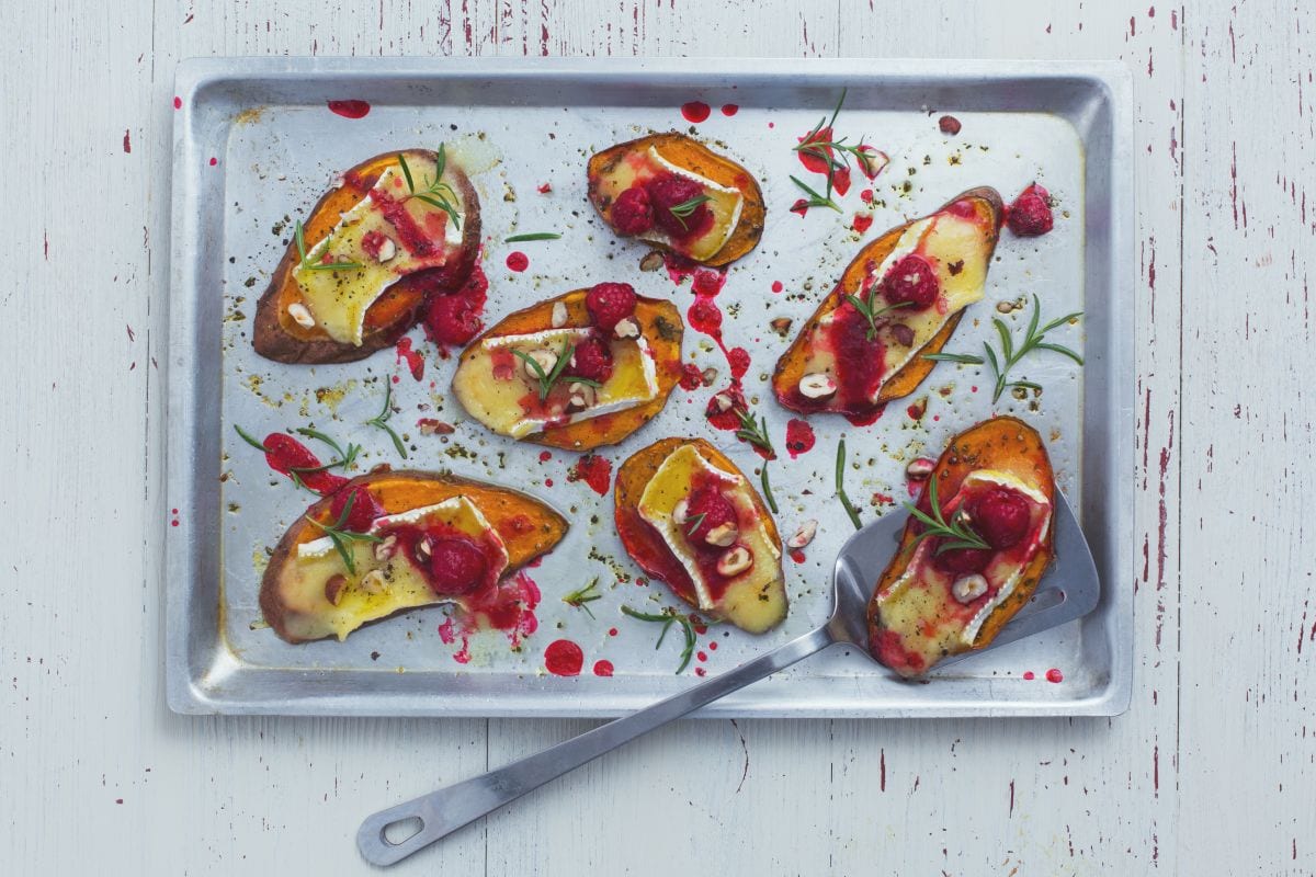 Bruschetta de patates douces
