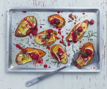 Bruschetta de patates douces