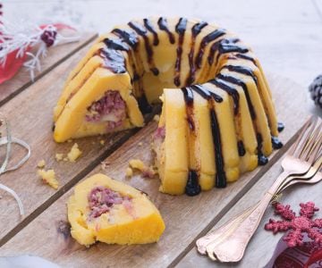 Timbale de polenta et cotechino