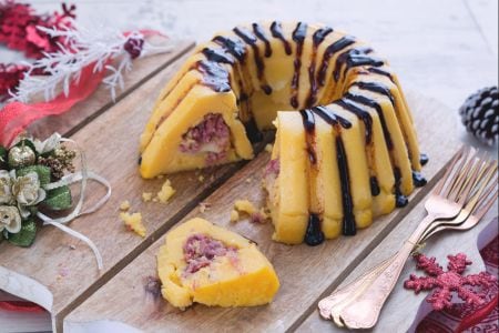 Timbale de polenta et cotechino