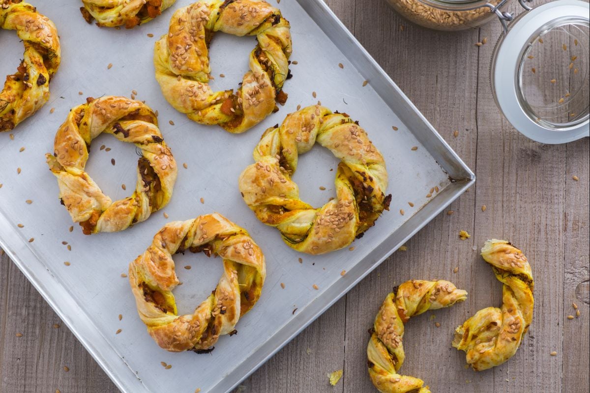Mini angeliche salées en pâte feuilletée