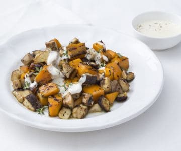 Grillade de potiron et cèpes