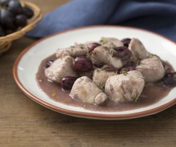 Bouchées de poulet au raisin