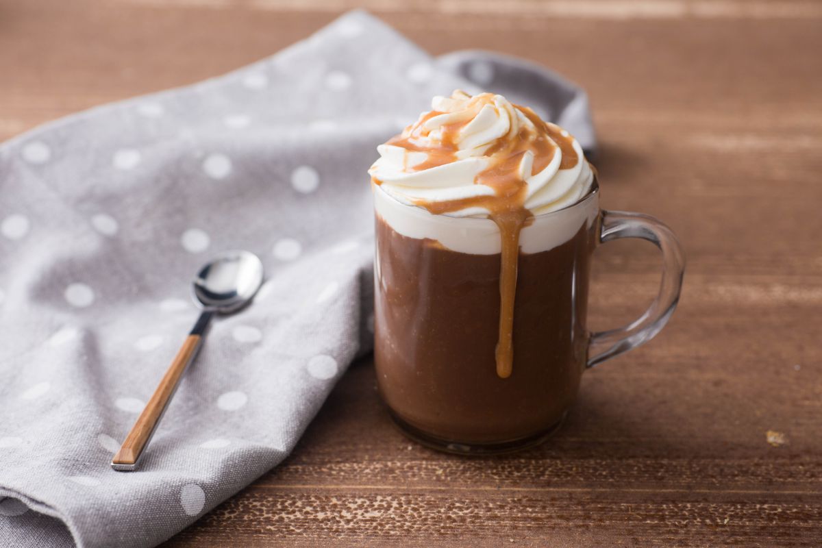 Chocolat chaud au caramel mou