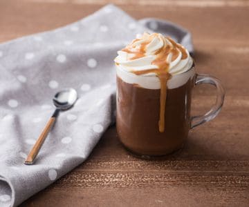 Chocolat chaud au caramel mou