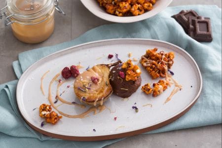 Poires et chocolat au caramel salé