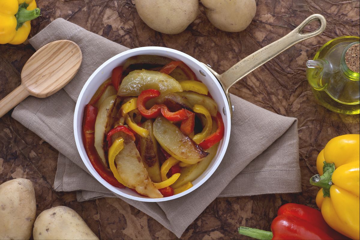 Pommes de terre et poivrons